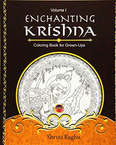 Stock image for Enchanting Krishna: Coloring Book for Grown-Ups: Volume 1 for sale by Revaluation Books