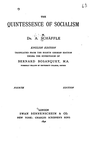 Imagen de archivo de The Quintessence of Socialism a la venta por THE SAINT BOOKSTORE