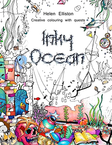 Beispielbild fr Inky Ocean: Creative colouring with quests: Volume 1 (Inky Colouring books) zum Verkauf von WorldofBooks