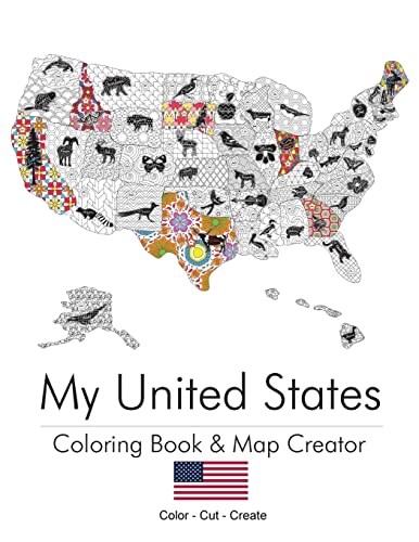 9781517348847: My United States: Coloring Book & Map Creator
