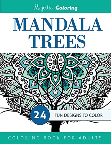 9781517397258: Mandala Trees: Coloring Book for Grown-Ups