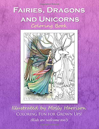 Stock image for Fairies, Dragons and Unicorns: by Molly Harrison Fantasy Art for sale by WorldofBooks