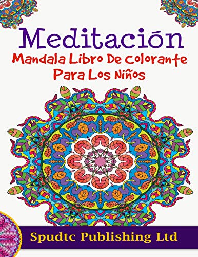 9781517553067: Meditacin Mandala Libro De Colorante Para Los Nios