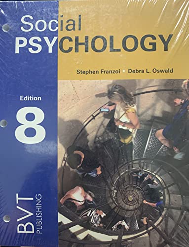 Stock image for Social Psychology - 8th Edition for sale by SecondSale