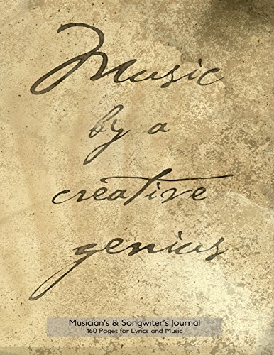 Stock image for Musicians and Songwriters Journal 160 pages for Lyrics and Music: for sale by Hawking Books