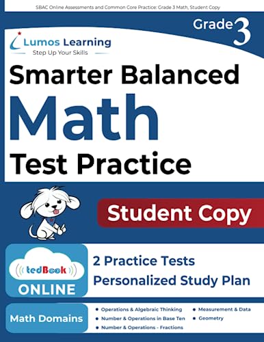 9781518685736: SBAC Online Assessments and Common Core Practice: Grade 3 Math, Student Copy