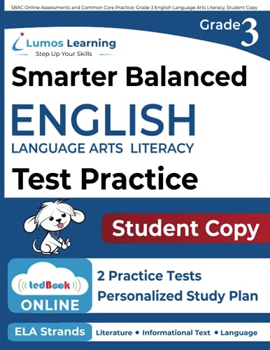 9781518685927: SBAC Online Assessments and Common Core Practice: Grade 3 English Language Arts Literacy, Student Copy