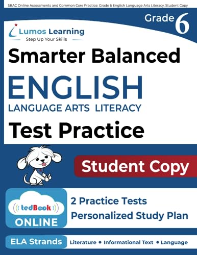 9781518685972: SBAC Online Assessments and Common Core Practice: Grade 6 English Language Arts Literacy, Student Copy