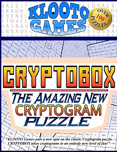 9781518698484: KLOOTO Games CRYPTOBOX: The Amazing New Cryptogram Puzzle