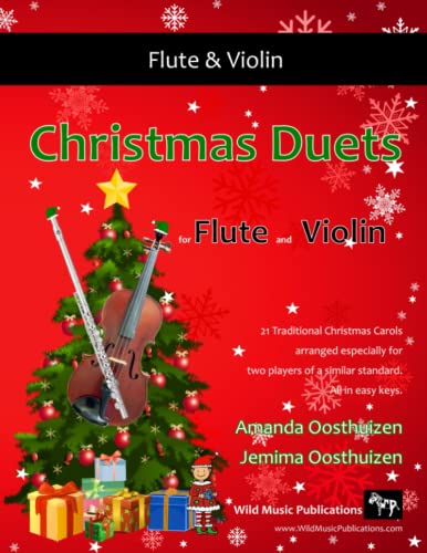 Stock image for Christmas Duets for Flute and Violin: 21 Traditional Carols arranged for equal players of intermediate standard. for sale by ThriftBooks-Atlanta