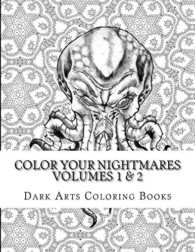 9781518883644: Color Your Nightmares Volumes 1 & 2: Coloring Pages for Stress Relief and Creative Expression