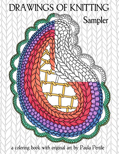

Drawings of Knitting Sampler: a coloring book with original art by Paula Pertile