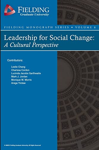 9781519275851: Leadership for Social Change: A Cultural Perspective