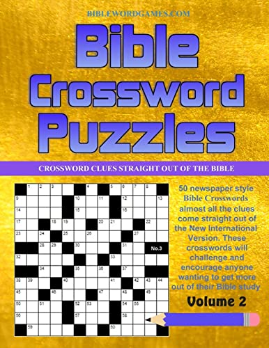Stock image for Bible Crossword Puzzles Vol.2: 50 Newspaper style Bible Crossword Puzzles for sale by Goodwill Southern California