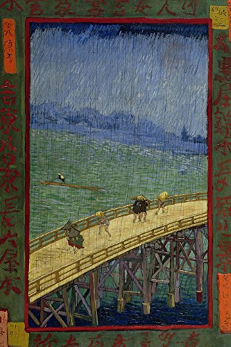 9781519419804: Bridge in the rain (after Hiroshige), Vincent van Gogh: Journal (notebook, composition book) 160 Lined / ruled pages, 6x9 inch (15.24 x 22.86 cm) Laminated