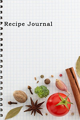 Imagen de archivo de Recipe Journal: Spiral-Look Notebook Cooking Journal, Lined and Numbered Blank Cookbook 6 x 9, 180 Pages (Recipe Journals) a la venta por ThriftBooks-Atlanta