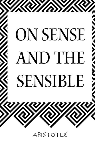 9781519510440: On Sense and the Sensible