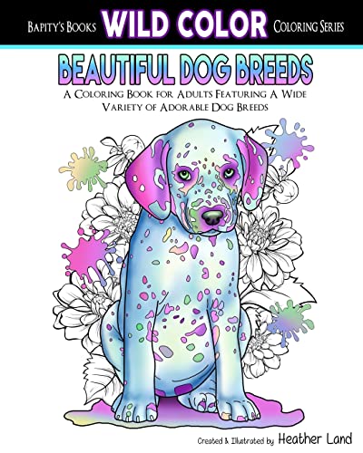 Imagen de archivo de Beautiful Dog Breeds: Adult Coloring Book (Wild Color) a la venta por Save With Sam