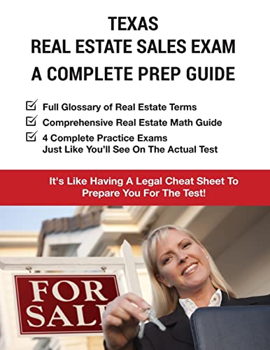 Beispielbild fr Texas Real Estate Exam A Complete Prep Guide: Principles, Concepts And 4 Practice Tests zum Verkauf von SecondSale