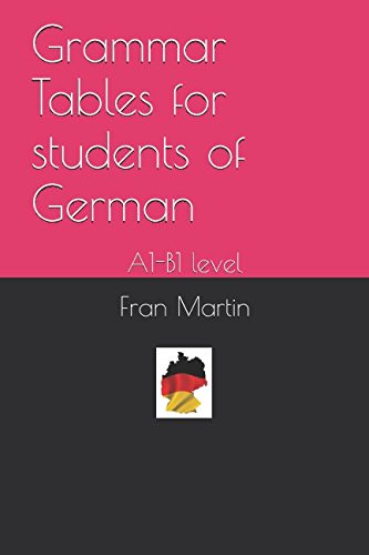 Stock image for Grammar Tables for students of German: A1-B1 level for sale by medimops