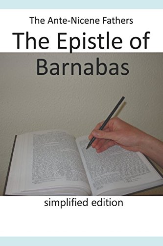 Imagen de archivo de The Epistle of Barnabas (simplified edition) (Early Christian Writings) a la venta por Revaluation Books