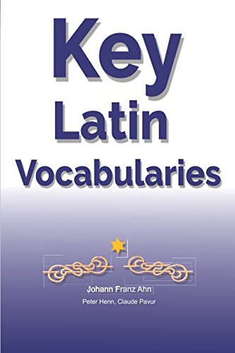 Imagen de archivo de Key Latin Vocabularies a la venta por Mahler Books