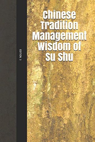 Imagen de archivo de Chinese Tradition Management Wisdom of Su Shu a la venta por Revaluation Books