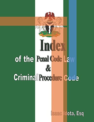 Immagine dell'editore per Index of the Penal Code Law & Criminal Procedure Code venduto da Revaluation Books