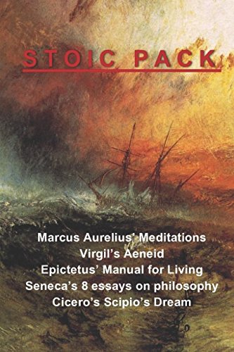 Stock image for Stoic Pack: Marcus Aurelius   Meditations, Virgil  s Aeneid, Epictetus   Manual for Living, Seneca  s 8 essays on philosophy, and Cicero  s Scipio  s Dream for sale by AwesomeBooks