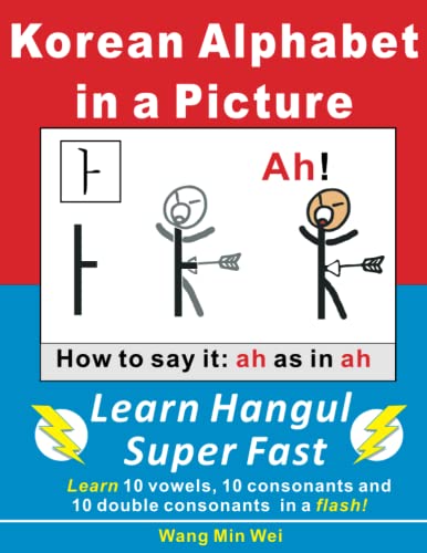 Imagen de archivo de Korean Alphabets in a Picture: Learn Korean Alphabets (Hangul) Super Fast a la venta por ThriftBooks-Dallas