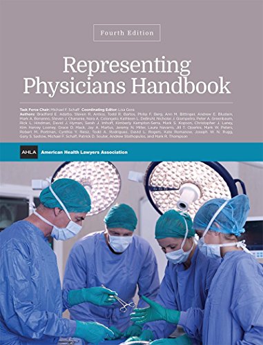 Imagen de archivo de Representing Physicians Handbook 4th Ed a la venta por Lexington Books Inc