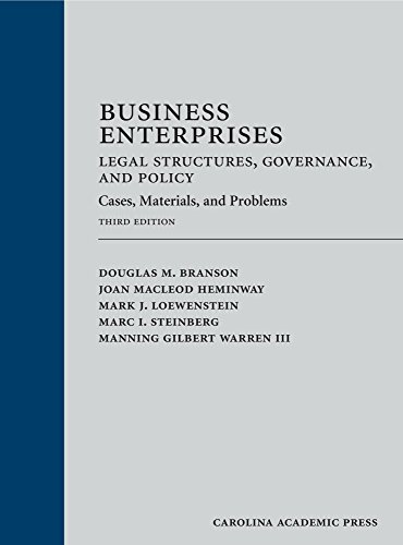 Beispielbild fr Business Enterprises--Legal Structures, Governance, and Policy: Cases, Materials, and Problems zum Verkauf von HPB-Red
