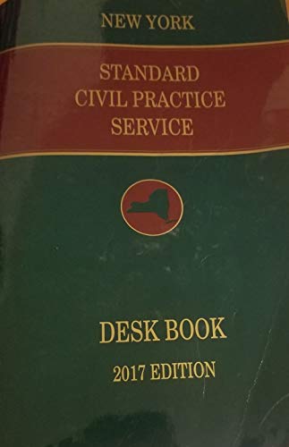 Imagen de archivo de New York Standard Civil Practice Service Desk Book 2017 a la venta por SecondSale