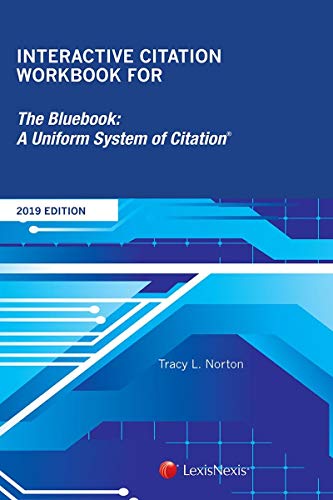 Stock image for Interactive Citation Workbook for The Bluebook: A Uniform System of Citation for sale by HPB-Red