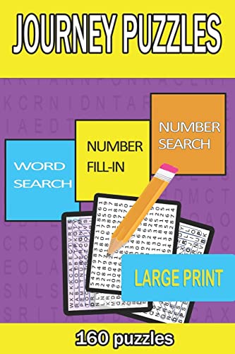 Imagen de archivo de Word Search, Number Search and Number Fill-in Puzzles: 160 Puzzles a la venta por Revaluation Books