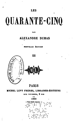 9781522772729: Les quarante-cinq