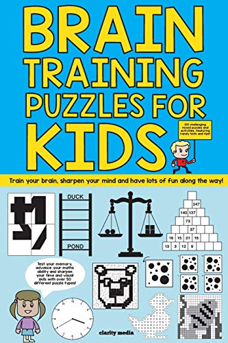 Beispielbild fr Brain Training Puzzles For Kids: 100 of the best brain teasers with over 50 puzzle types zum Verkauf von WorldofBooks