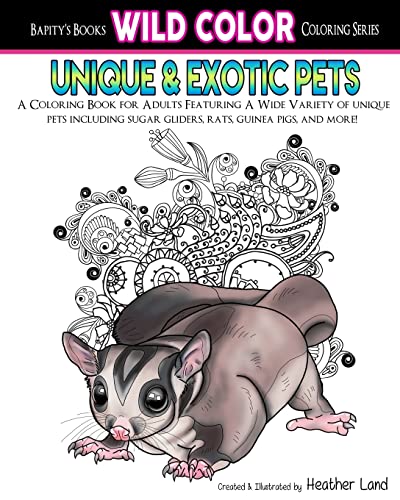 Imagen de archivo de Unique & Exotic Pets: Adult Coloring Book (Wild Color) a la venta por Save With Sam