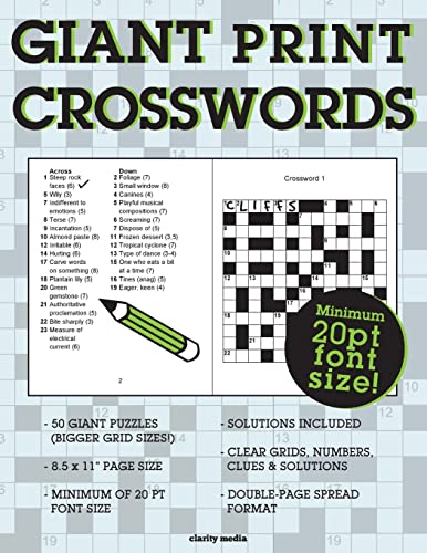 Beispielbild fr Giant Print Crosswords zum Verkauf von WorldofBooks