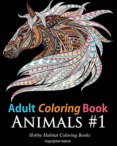 Imagen de archivo de Adult Coloring Books: Animals: 45 Stress Relieving Animal Coloring Designs (Stress Relief Coloring Books) a la venta por Save With Sam
