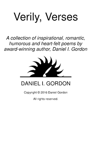 Stock image for Verily, Verses: A collection of poems by award-winning author, Daniel I. Gordon for sale by ThriftBooks-Dallas