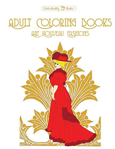 Beispielbild fr Adult Coloring Books Art Nouveau Fashions zum Verkauf von THE SAINT BOOKSTORE