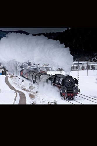 Beispielbild fr Old Steam Locomotive in the Snow Journal: 150 page lined notebook/diary zum Verkauf von Buchpark