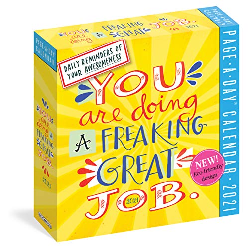 Stock image for You Are Doing a Freaking Great Job Page-A-Day Calendar 2021 for sale by BooksRun