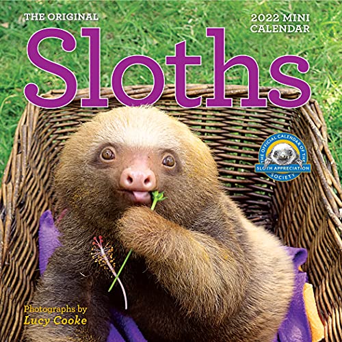 Stock image for Original Sloths Mini Wall Calendar 2022: 12 Months of Irresistible Cuteness, Sloth Trivia, Stories, and Facts for sale by GF Books, Inc.