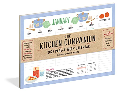 The Kitchen Companion Page A Week Calendar 2022  Your personal assistant in the kitchen 