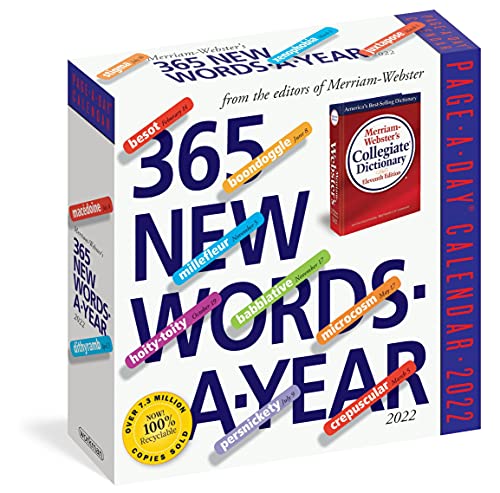 Beispielbild fr 365 New Words-A-Year Page-A-Day Calendar 2022: For Students, Writers, Crossword Fanatics and Lovers of Language zum Verkauf von BooksRun