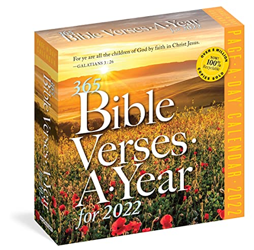 Beispielbild fr 365 Bible Verses-A-Year Page-A-Day Calendar 2022 zum Verkauf von BooksRun