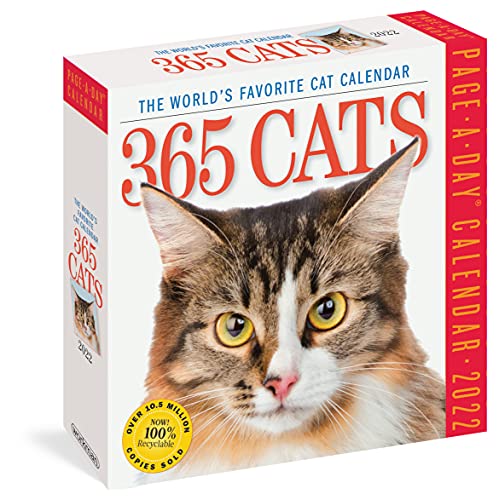 Stock image for 365 Cats Page-A-Day Calendar 2022: The World's Favorite Cat Calendar for sale by BooksRun