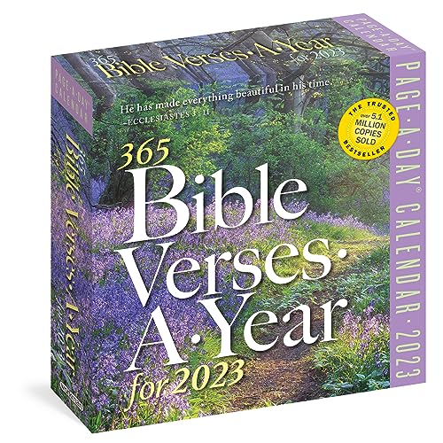 Beispielbild fr 365 Bible Verses-A-Year Page-A-Day 2023: Timeless Words From the Bible to Guide, Comfort, and Inspire zum Verkauf von WorldofBooks
